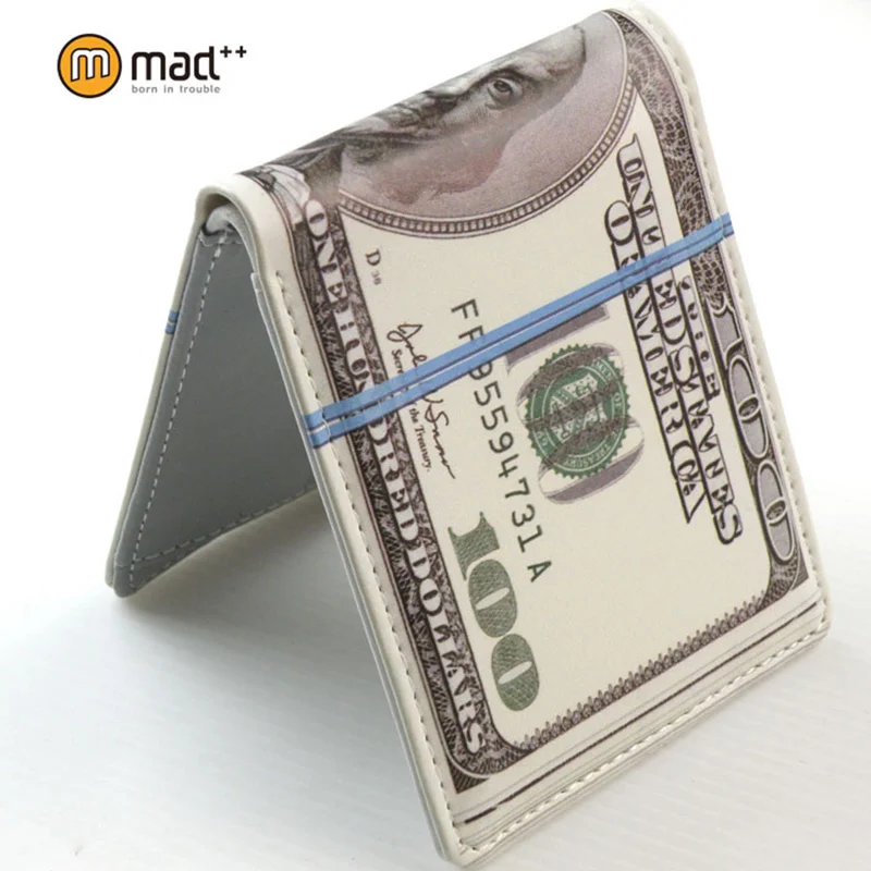 Кошелек с дизайном 100-долларовой купюры